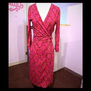 DVF Diane Von Furstenberg silk wrap dress